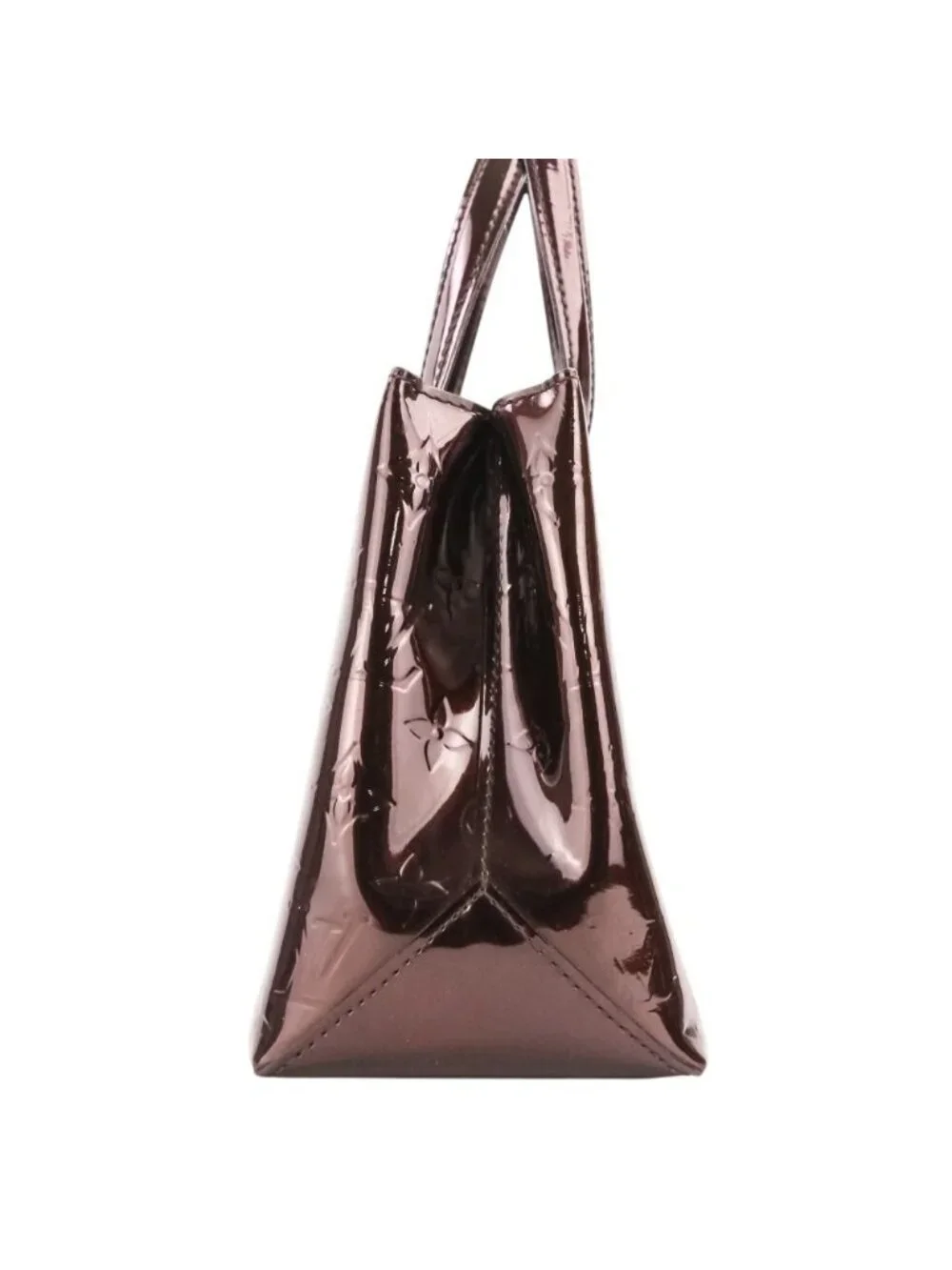 Louis Vuitton Vernis Wilshire PM Monogram Handbag Amarante